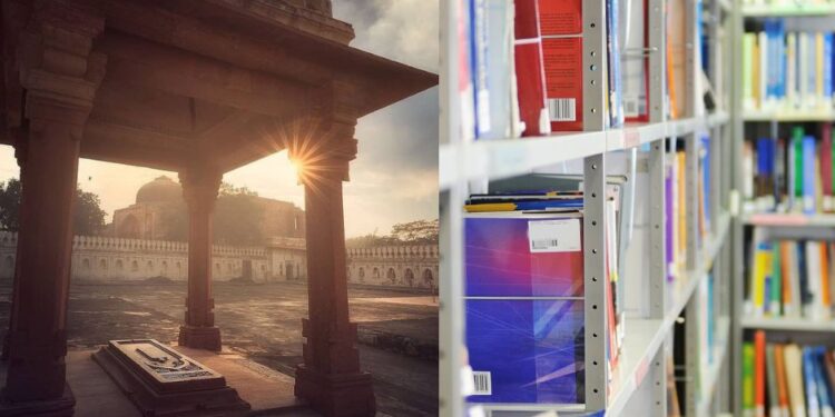 JAMAMALI AND MOSQUE IN PHOTO AND SUNDAY BOOK MARKET IN DARYAGANJ